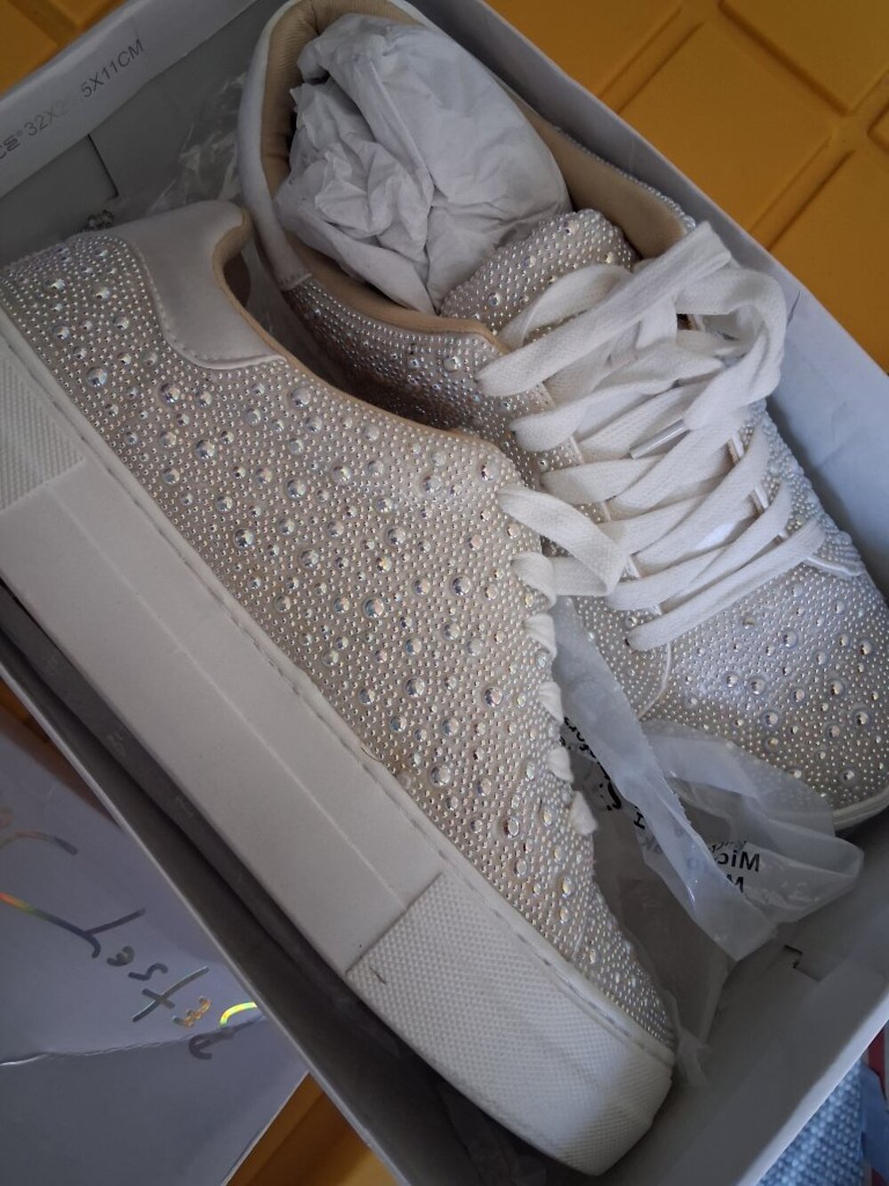 Betsey Johnson/David's Bridal Wedding Sneakers - Picture 4 of 5